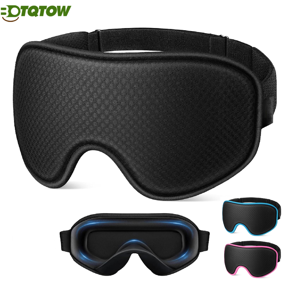 Sleep Eye Mask 3D - Soft Breathable 3D Sleep Mask,Adjustable Blackout
