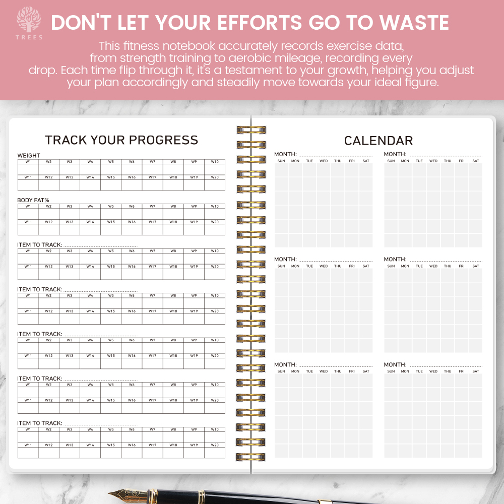 1Pc Fitness Plan Book Suitable - Health Wellness Login 리뷰 및 가격