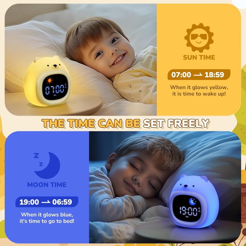 Alarm Clock for Kids Sleep Tra - White Noise Machine Sleep 리뷰 및 가격