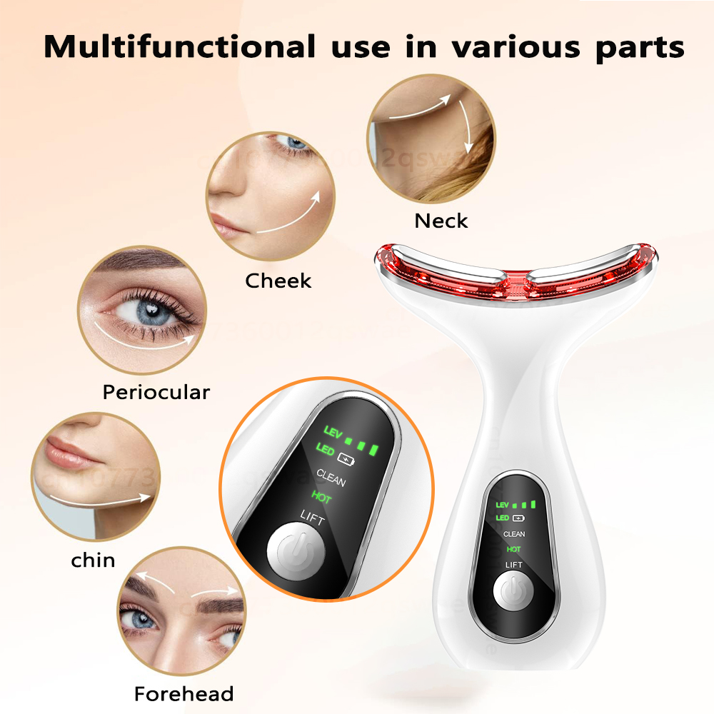 Neck Face Device Vibration Mas - Red Light Therapy Device 리뷰 및 가격