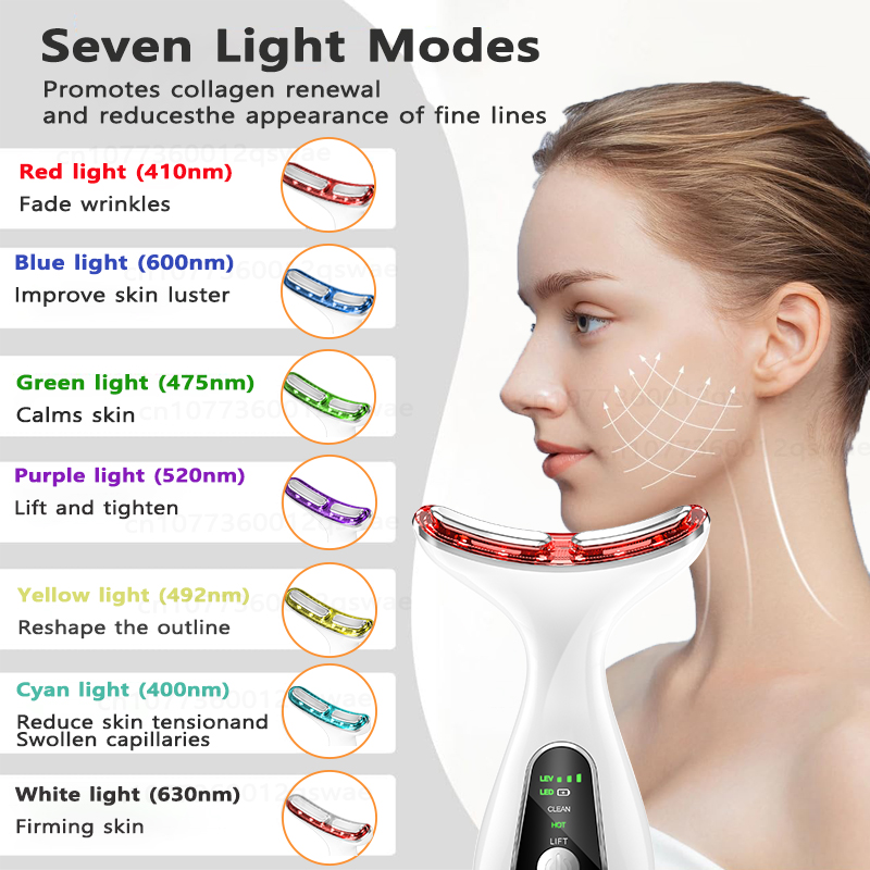 Neck Face Device Vibration Mas - Red Light Therapy Device 리뷰 및 가격