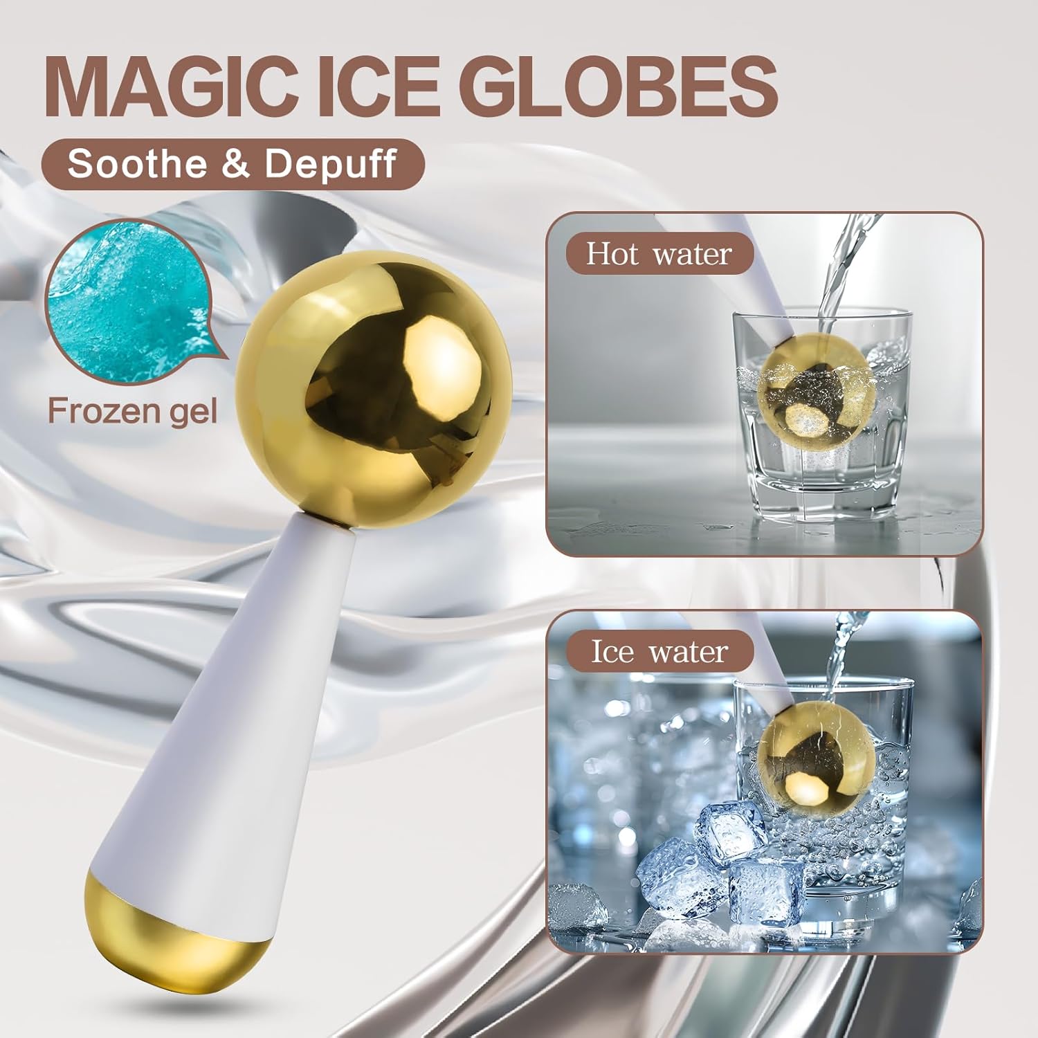 Ice Globes for Face Eyes Steel - Ice Roller Face Cold 리뷰 및 가격