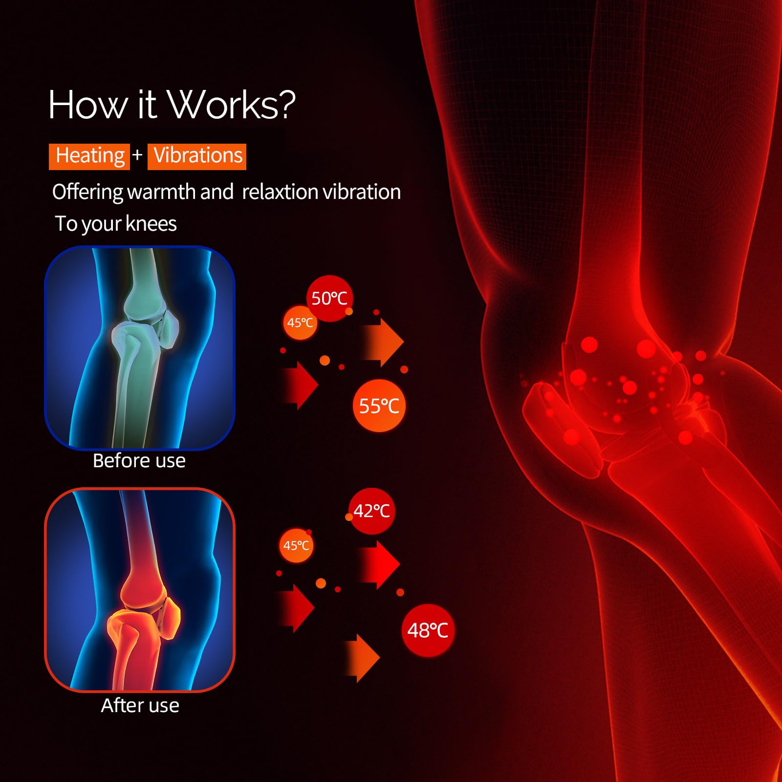 Knee Massager Smart Red Light  - Red Light Therapy Device 리뷰 및 가격