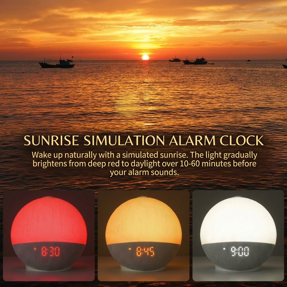 Wake Up Light Sunrise Alarm Cl - White Noise Machine Sleep 리뷰 및 가격