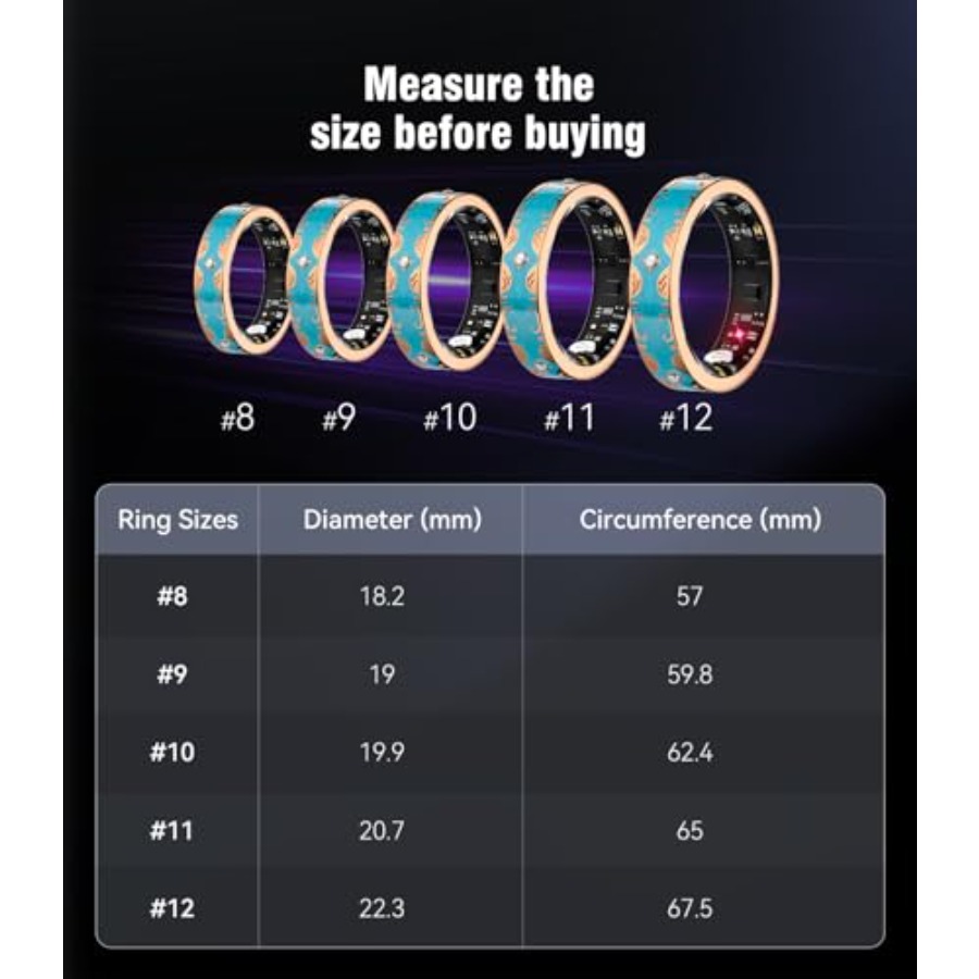 7 Gen Diamond Smart Ring for W - Wellness Health. Ring 리뷰 및 가격