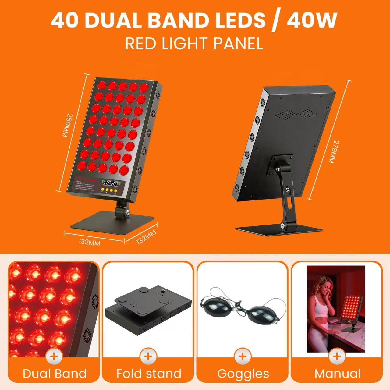 LED Red Light 200W Therapy Pan - Red Light Therapy Device 리뷰 및 가격