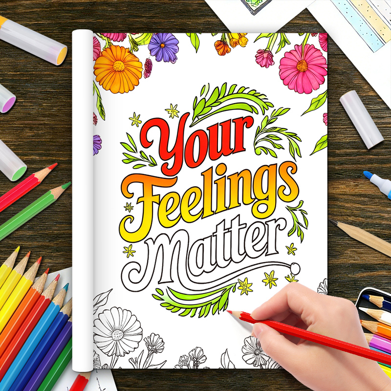 32 Pages Happy Mind Coloring B - Happy Health Wellness 리뷰 및 가격