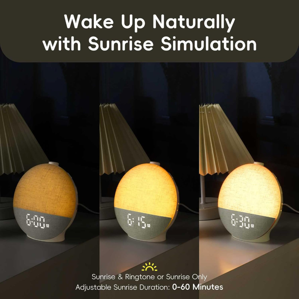 Wake Up Light Sunrise Alarm Cl - White Noise Machine Sleep 리뷰 및 가격